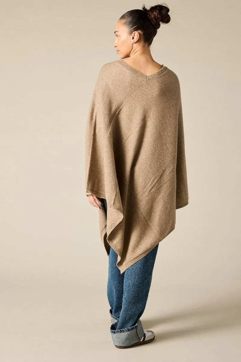 100% Cashmere Poncho (large)