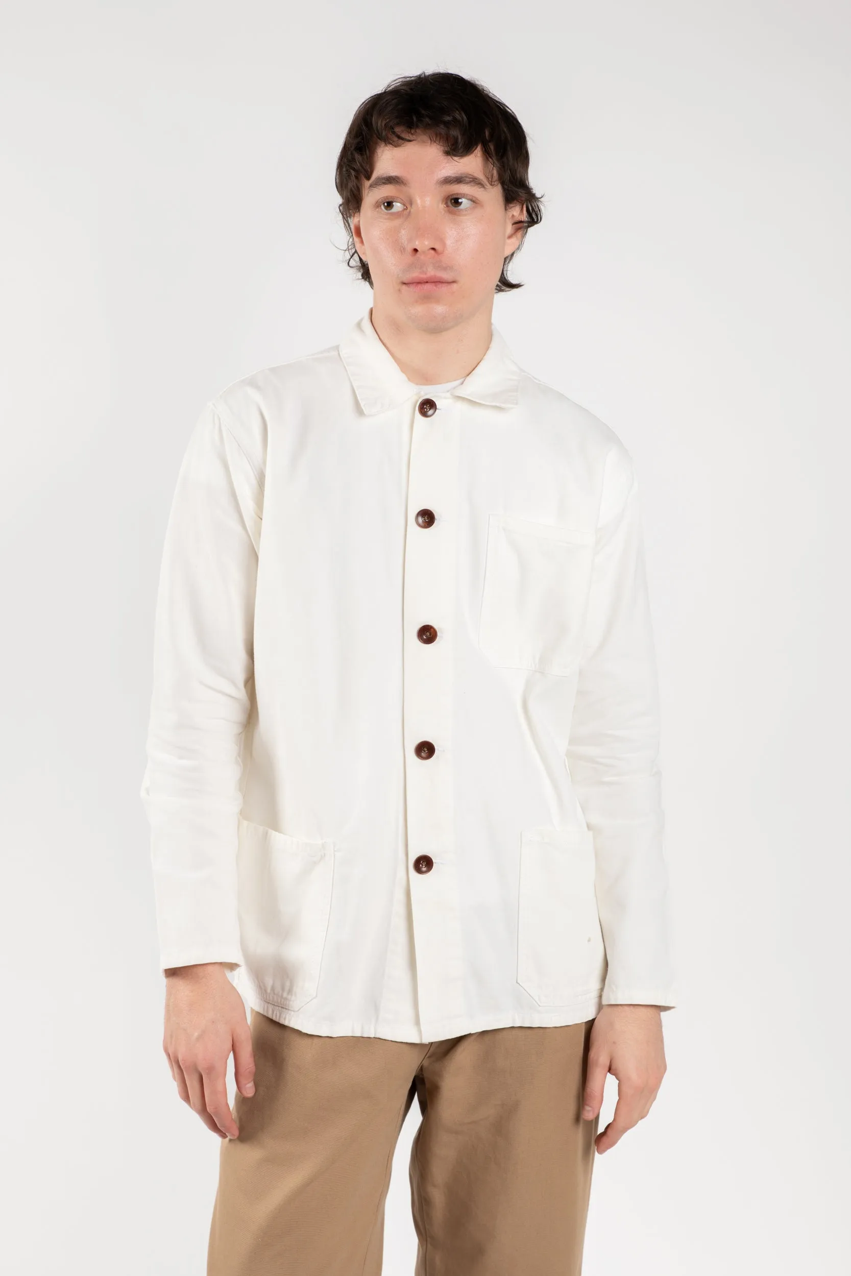 3001 Button Overshirt | Cream