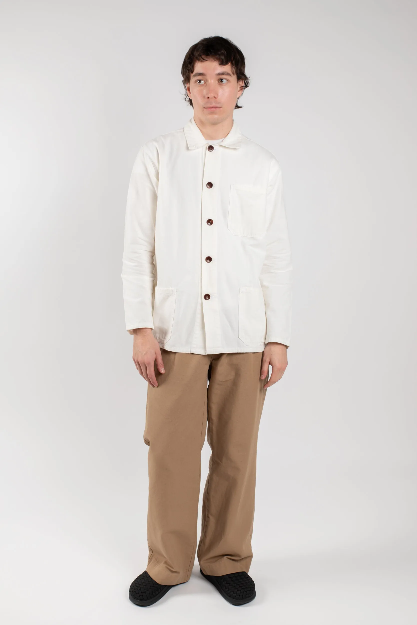 3001 Button Overshirt | Cream