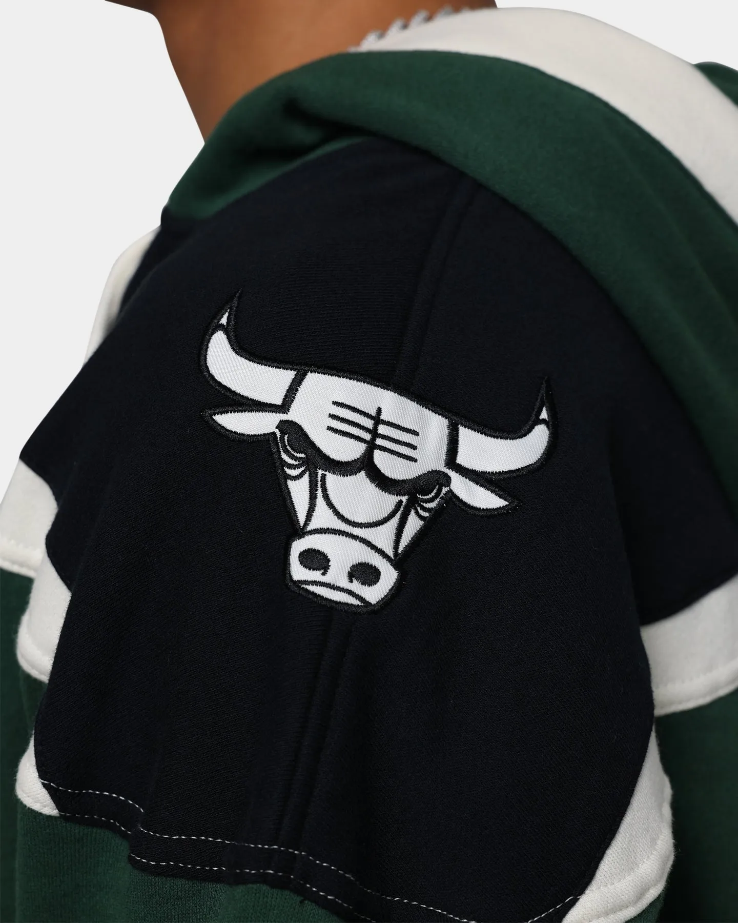 47 Brand Chicago Bulls Superior Lacer Hoodie Dark Green