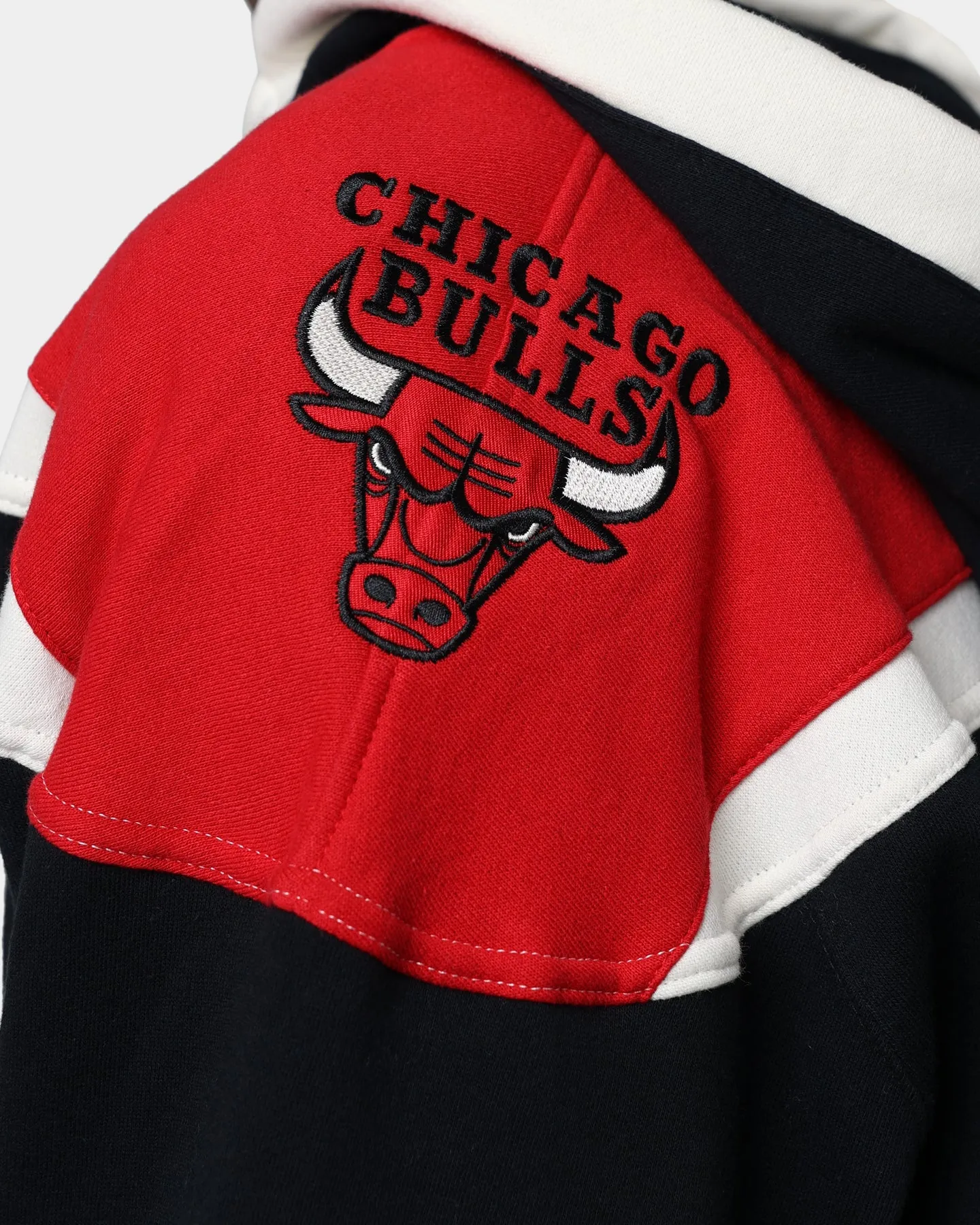 47 Brand Chicago Bulls Superior Lacer Hoodie Jet Black/Red