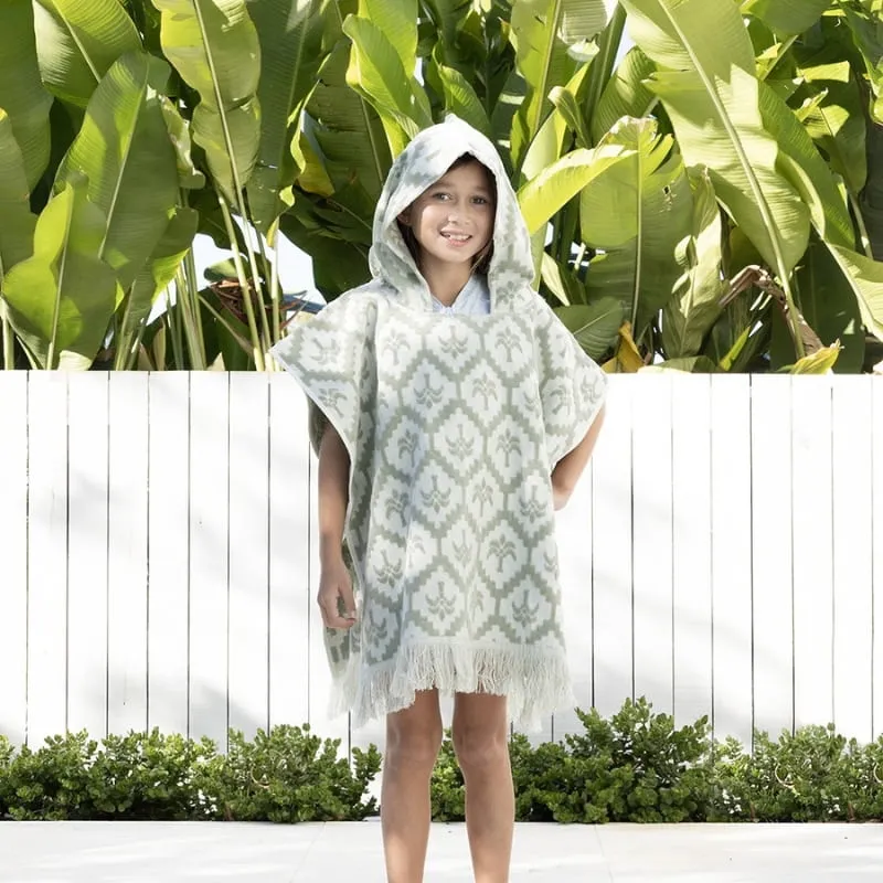 Bambury Cocos Sage Kids Poncho