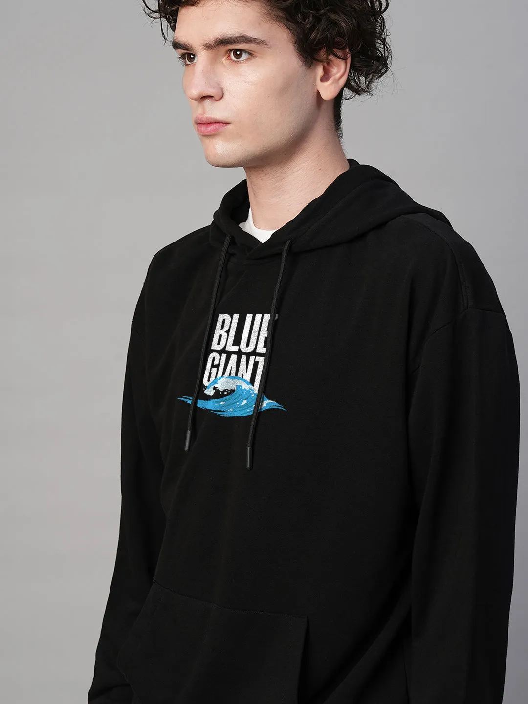 Blue Giant Men Drop Shoulder Premium Terry Hoodie