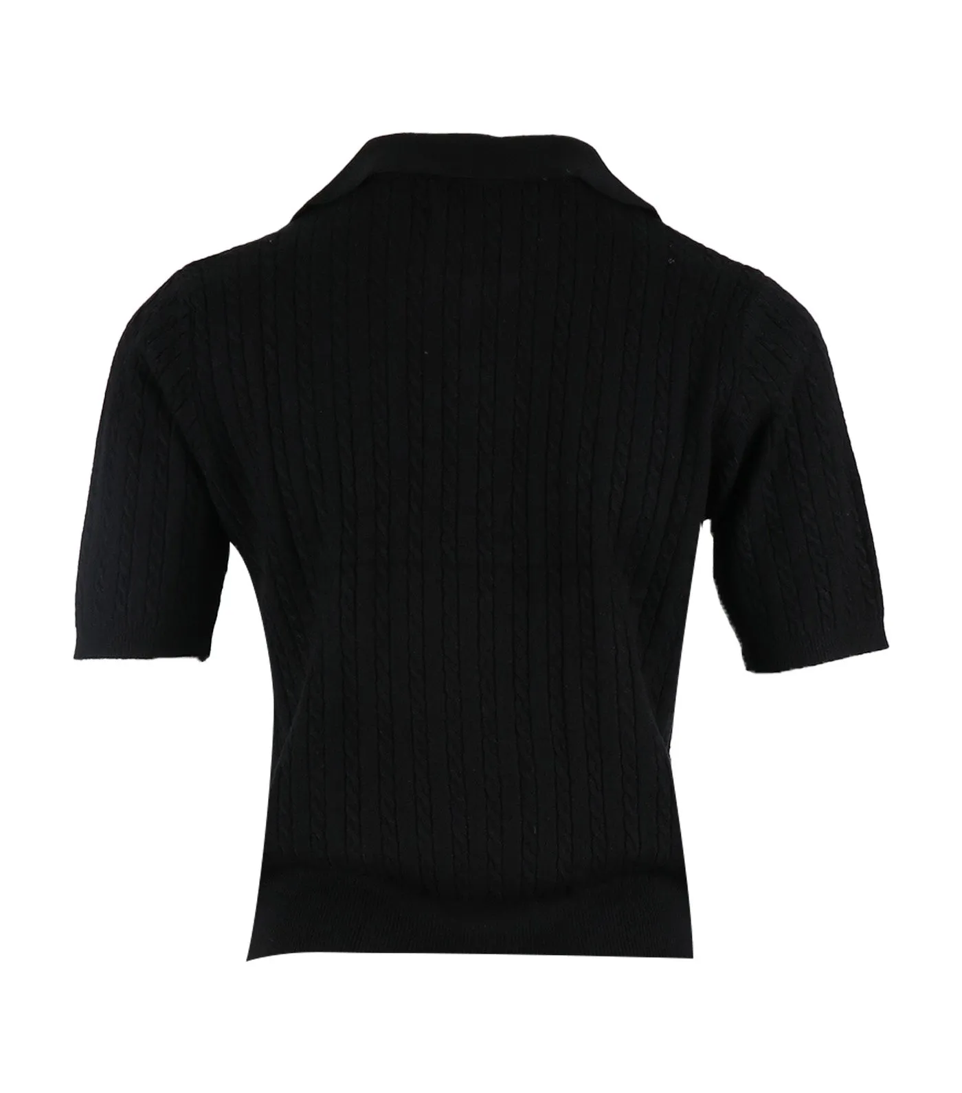 Brana Knitted Blouse Black