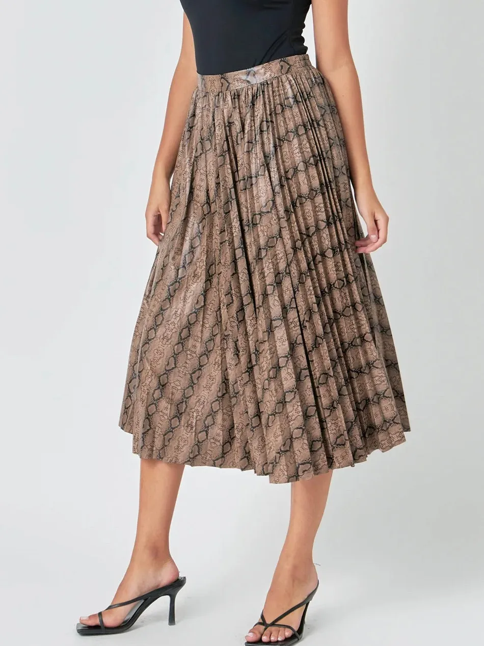 Channing Animal Print Skirt