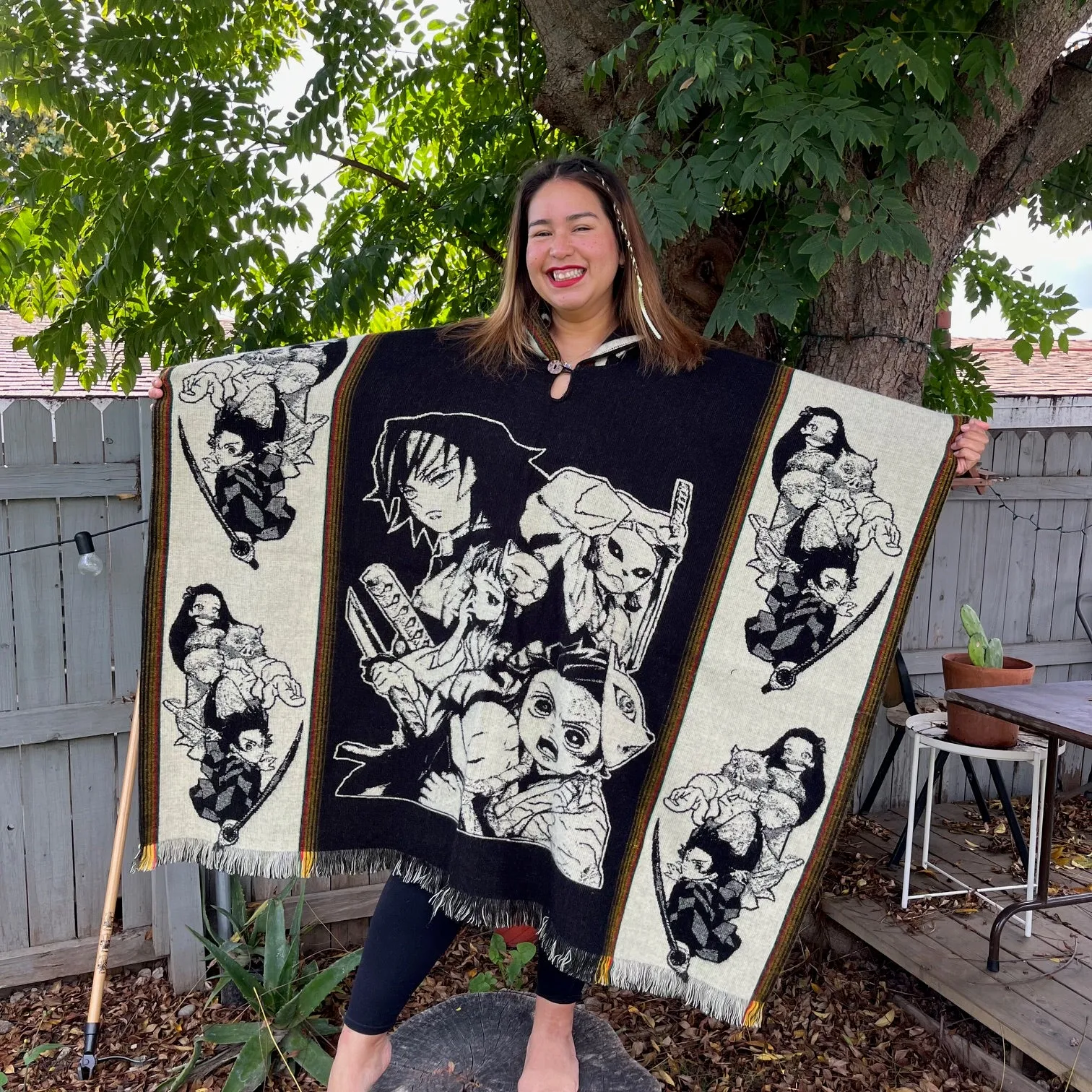 Demon Slayer Poncho - Adult Size