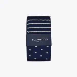 Dots & Stripes Navy | Leggings (Set of 2)