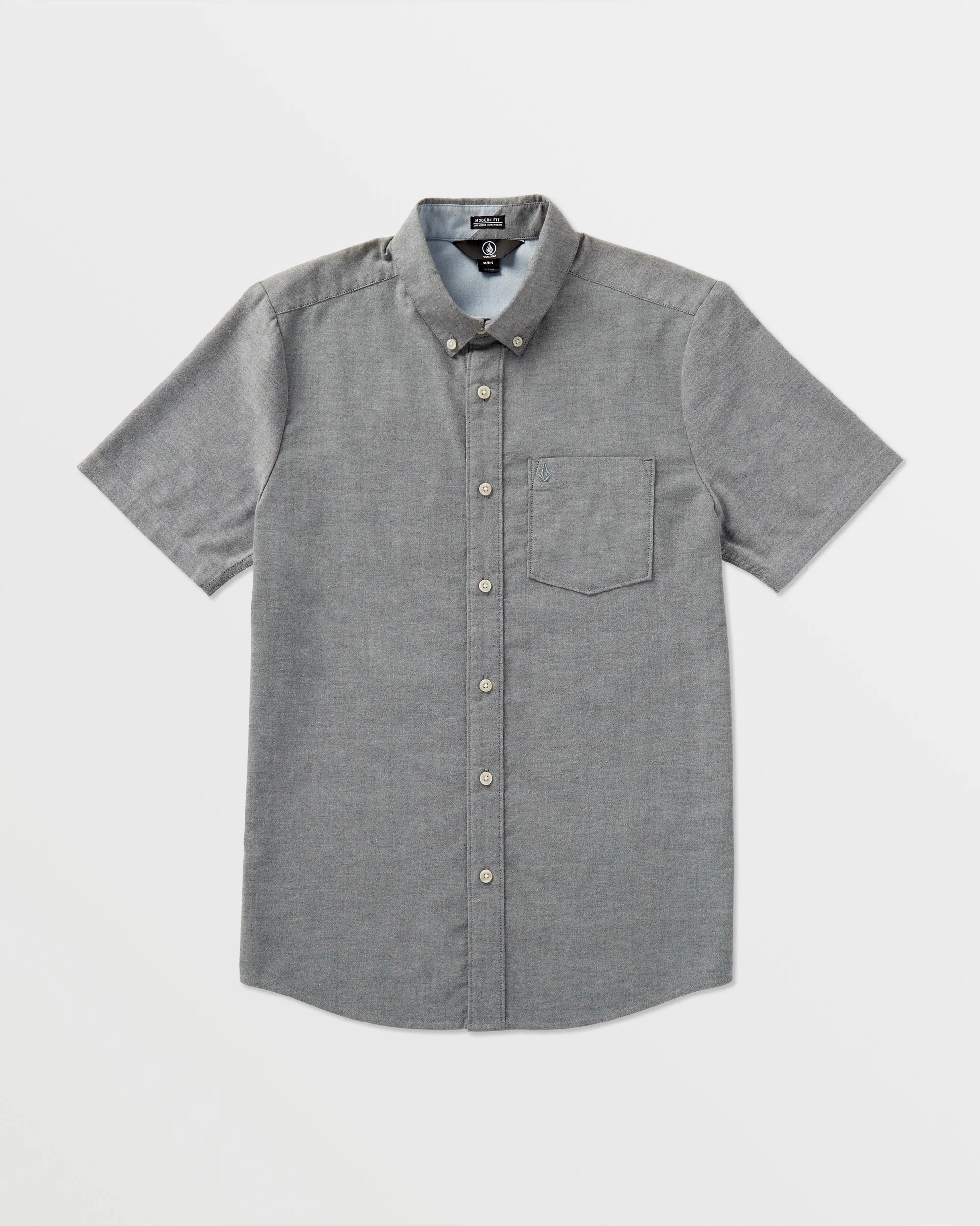 Everett Oxford Short Sleeve Shirt - Black