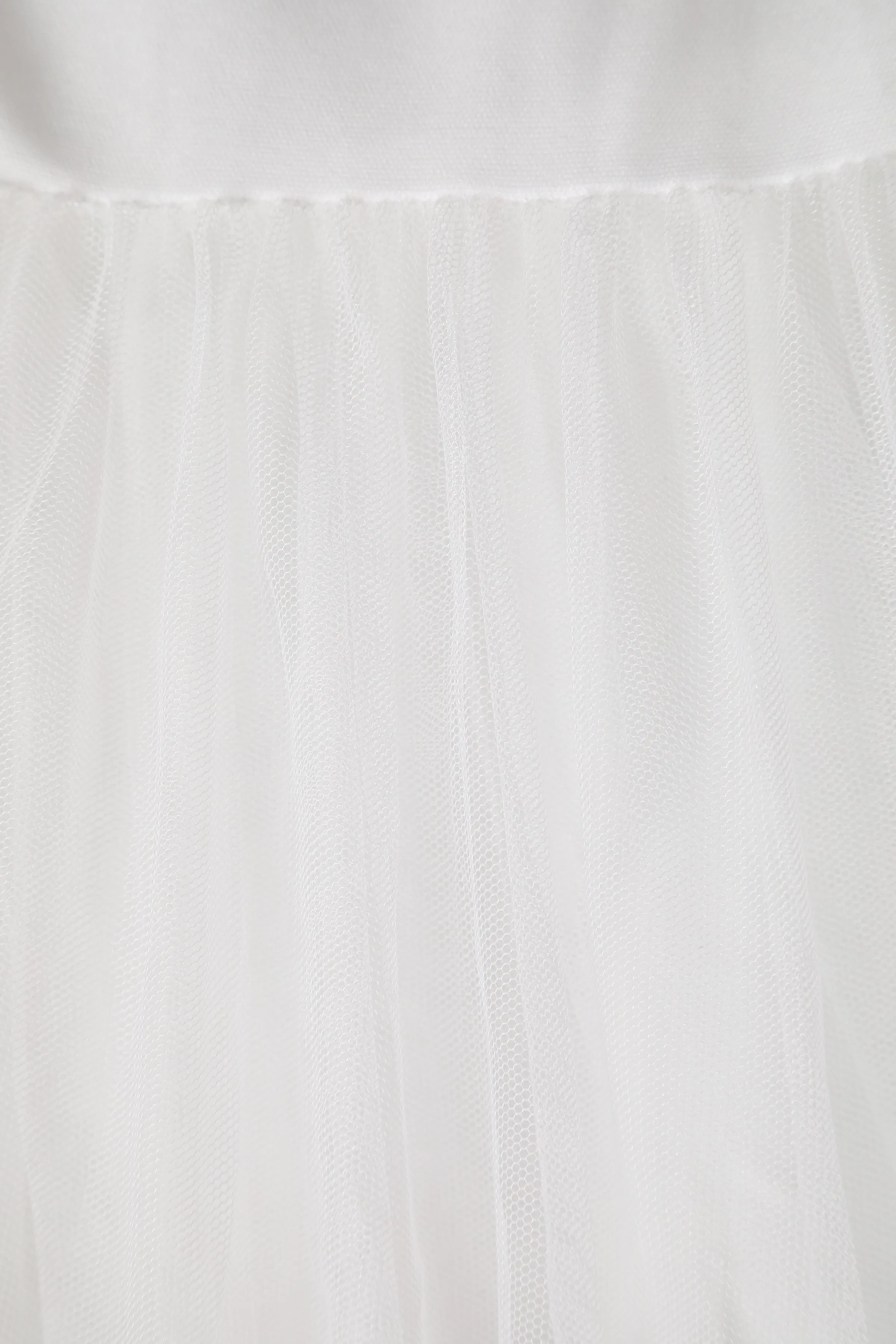 Fluffy Net Petticoat 25.5 In White