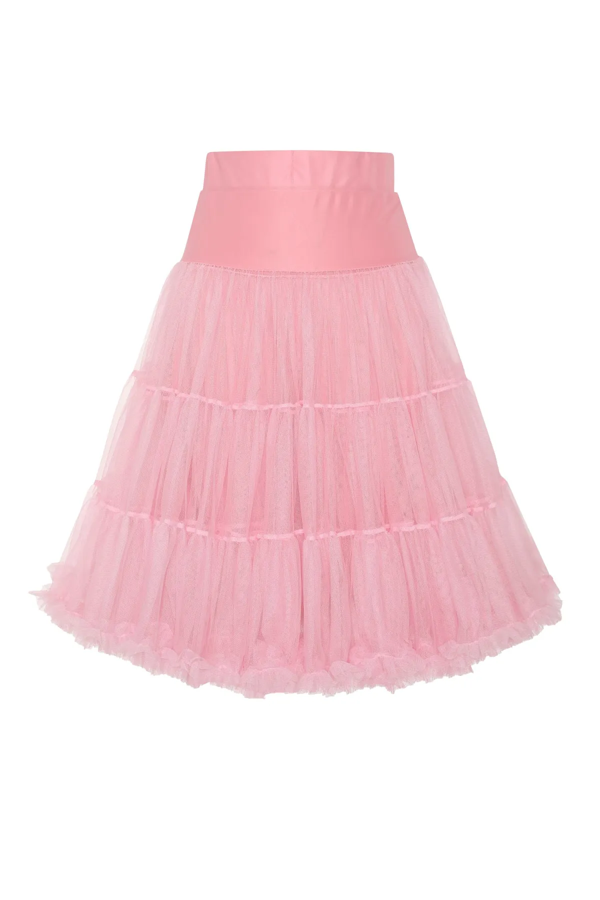 Fluffy Net Petticoat 25.5 Inches In Pastel Pink