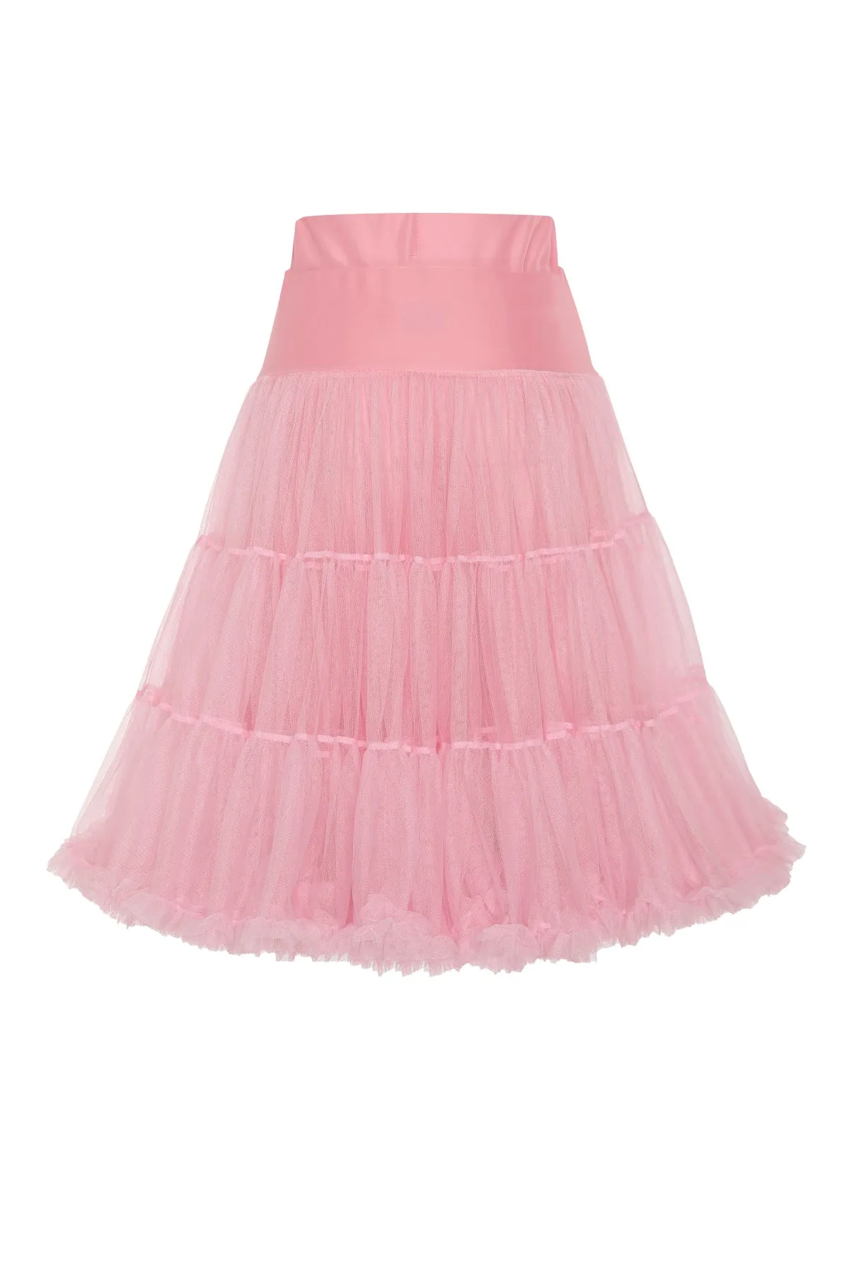 Fluffy Net Petticoat 25.5 Inches In Pastel Pink