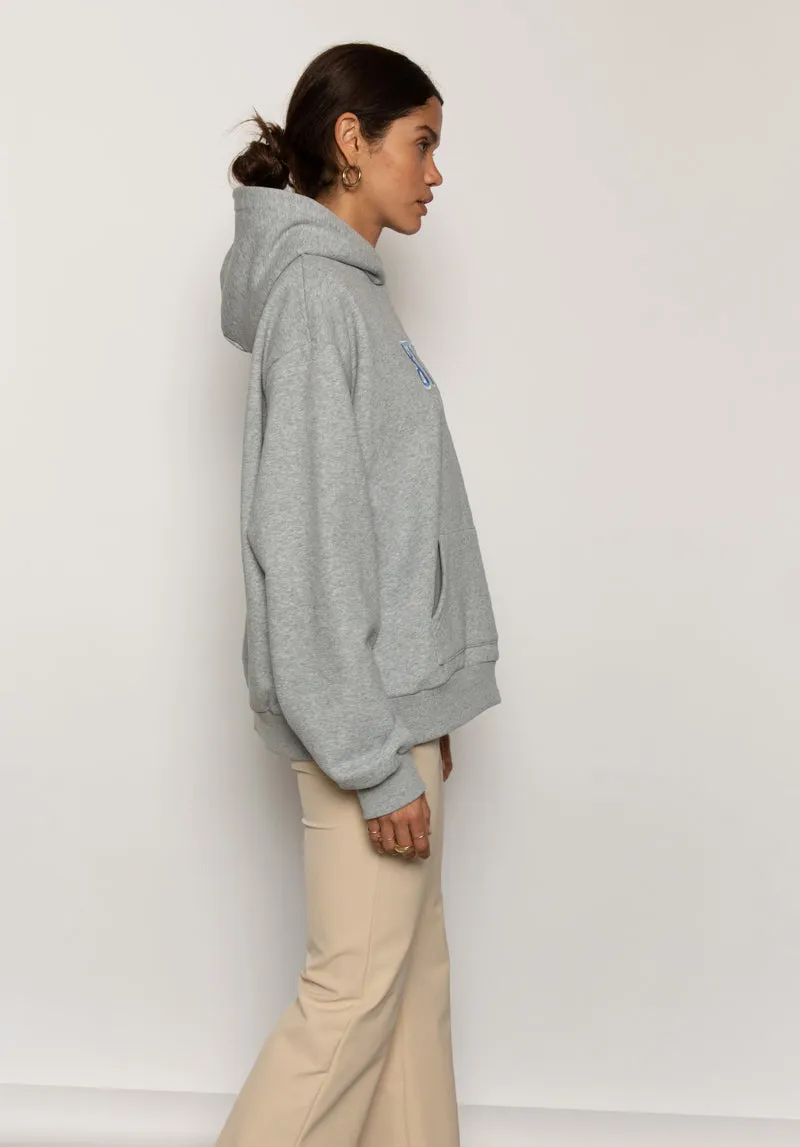 Frost Bite Oversized Hoodie - Grey Marle