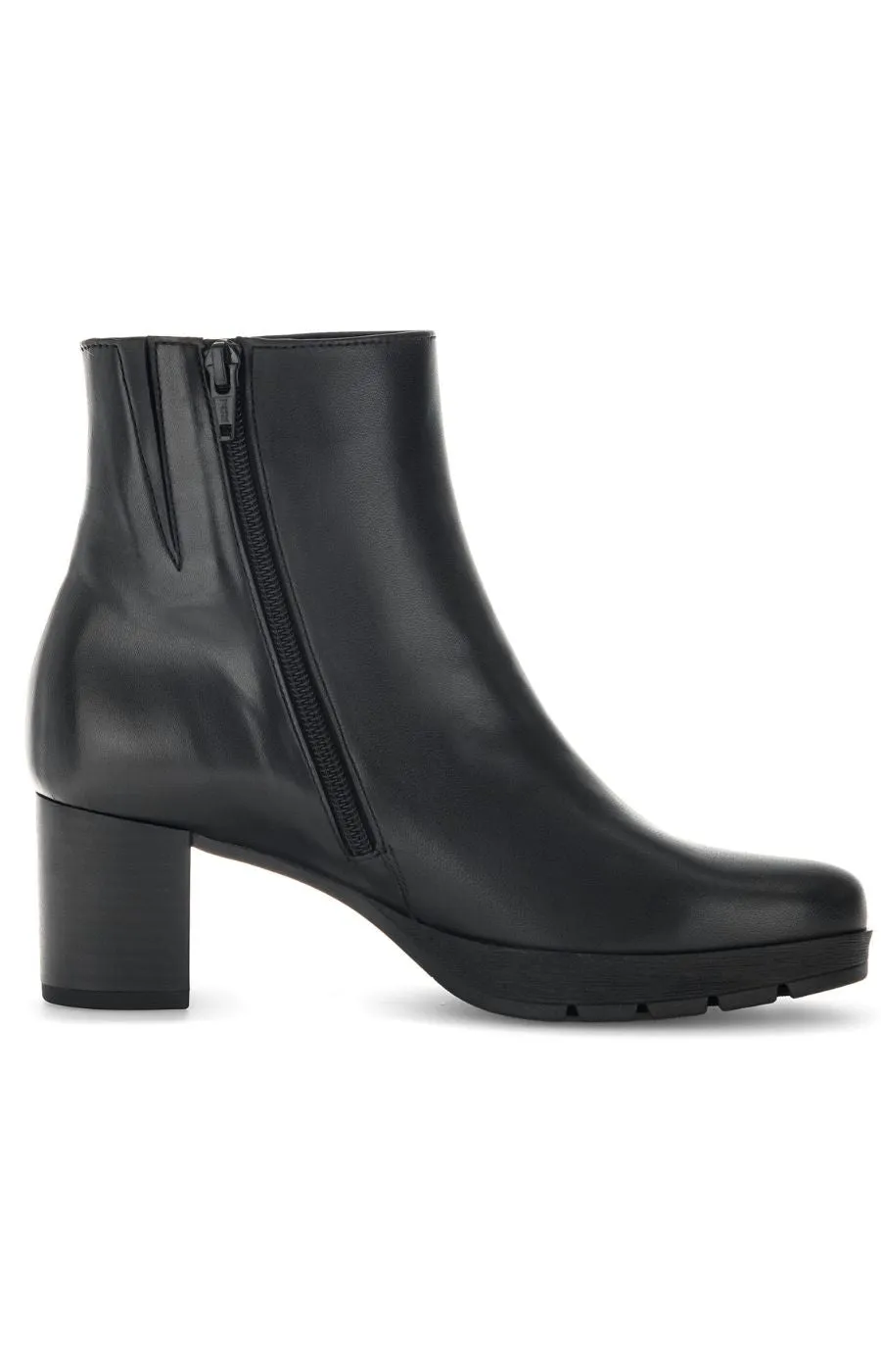 Gabor Platform Heel Ankle Boots in Black