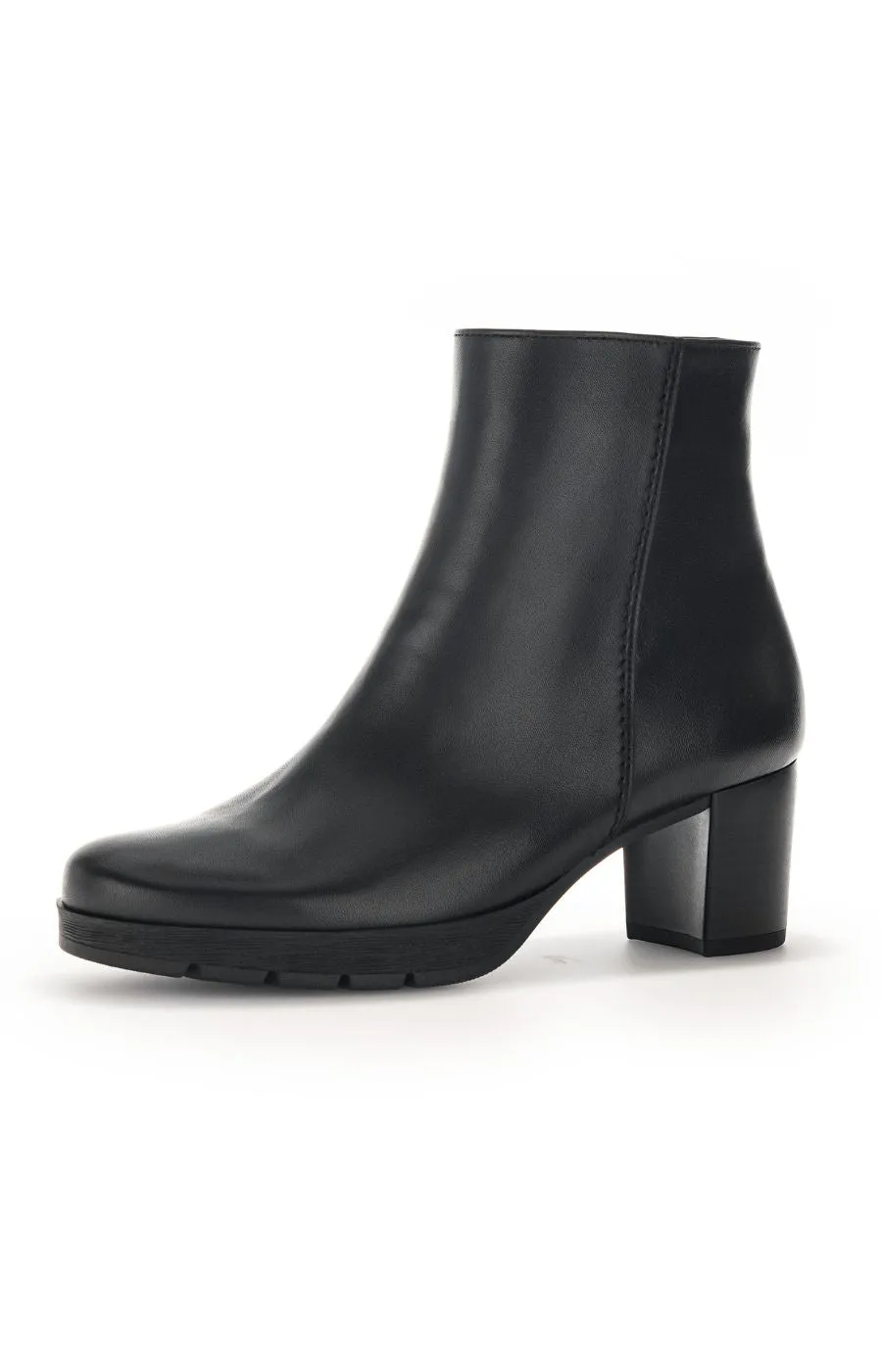 Gabor Platform Heel Ankle Boots in Black