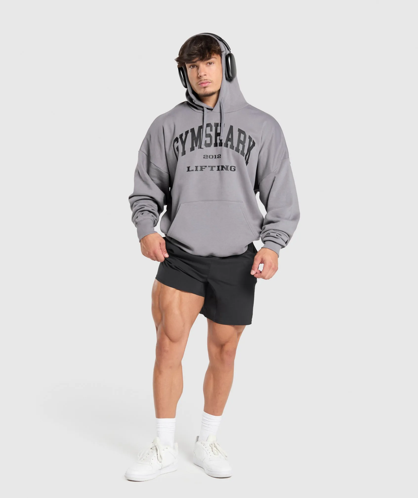 Gymshark 2012 Lifting Hoodie - Medium Grey