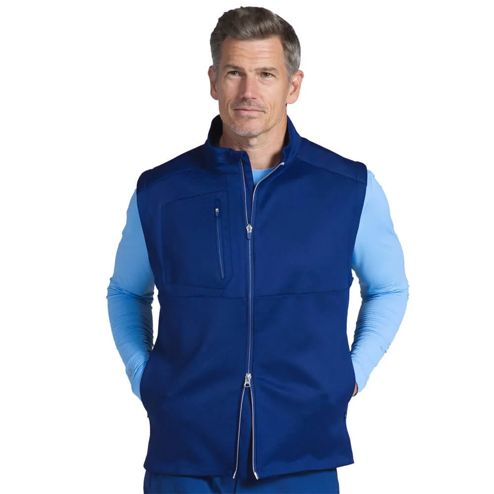 IBKUL Mens Solid Mega Heat Vest - Navy