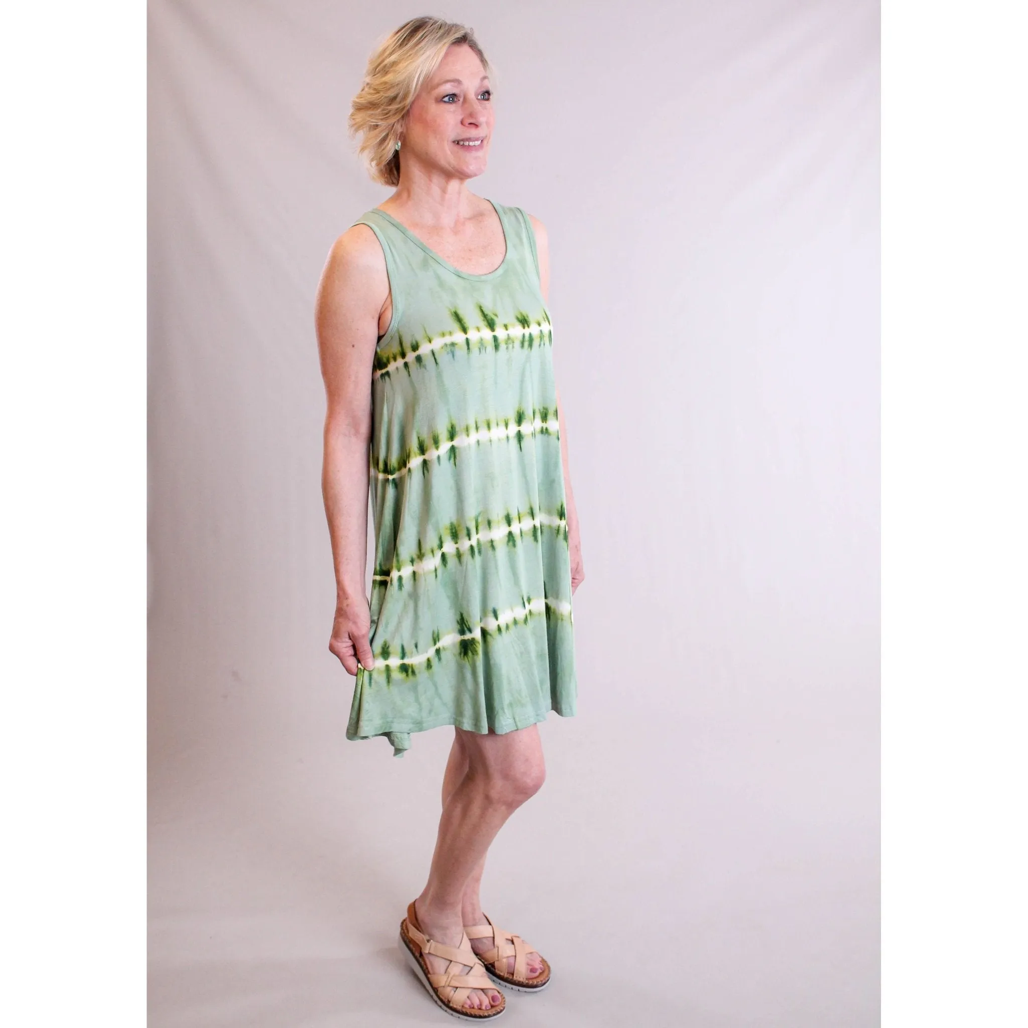 India Boutique Sleeveless Tie Dye Dress