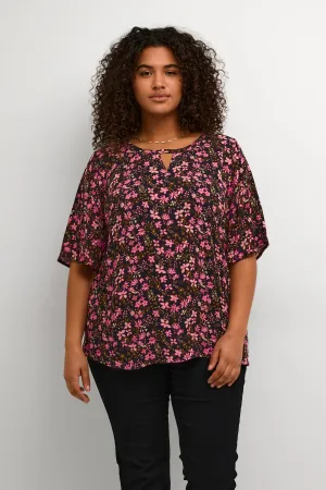 Kaffe Ami Blouse in Pink Flower