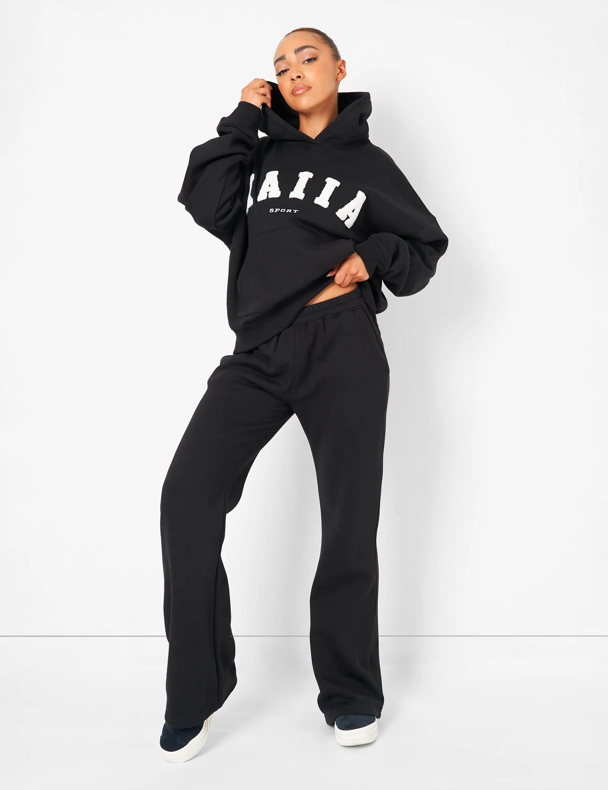 Kaiia Sport Oversized Hoodie Black