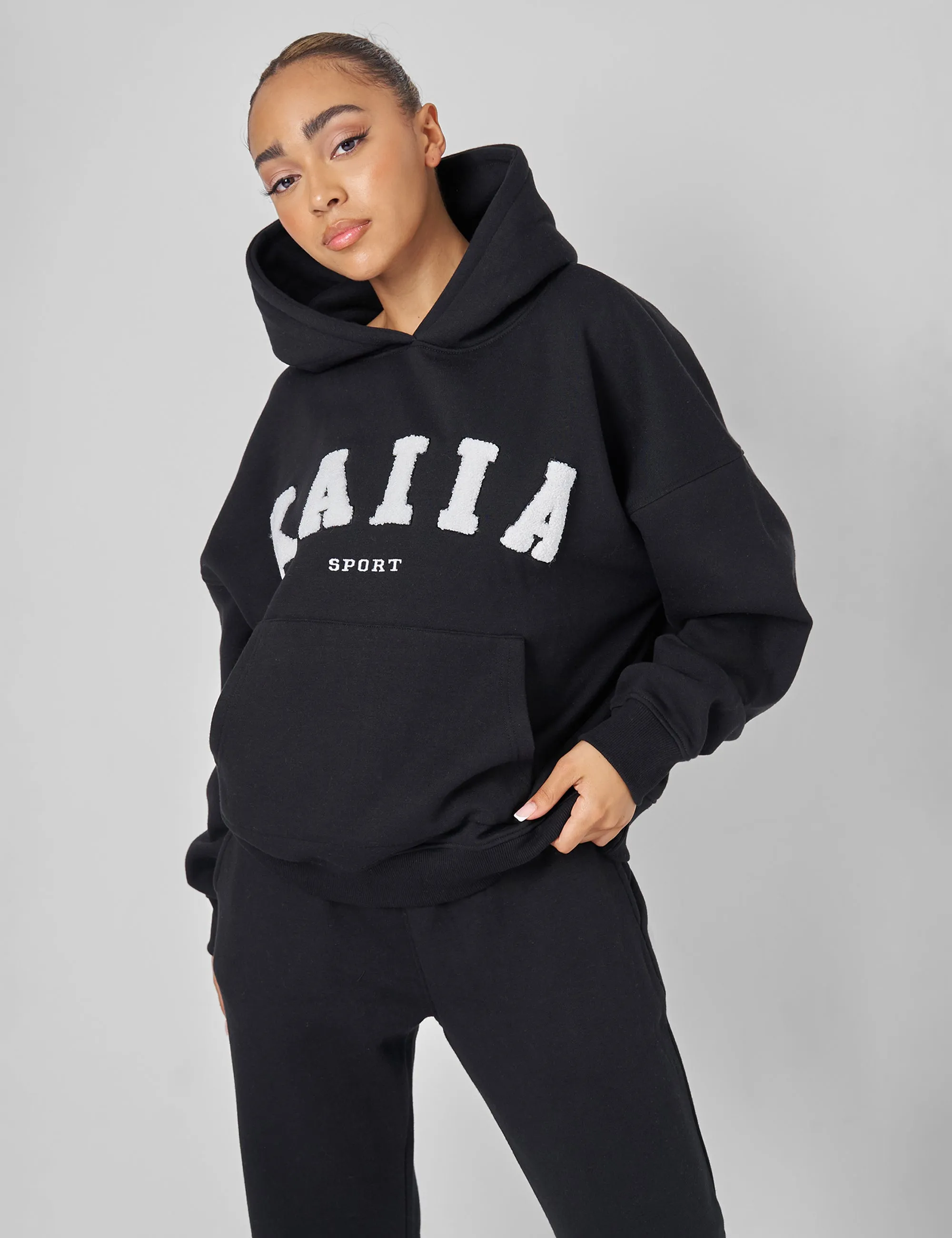 Kaiia Sport Oversized Hoodie Black