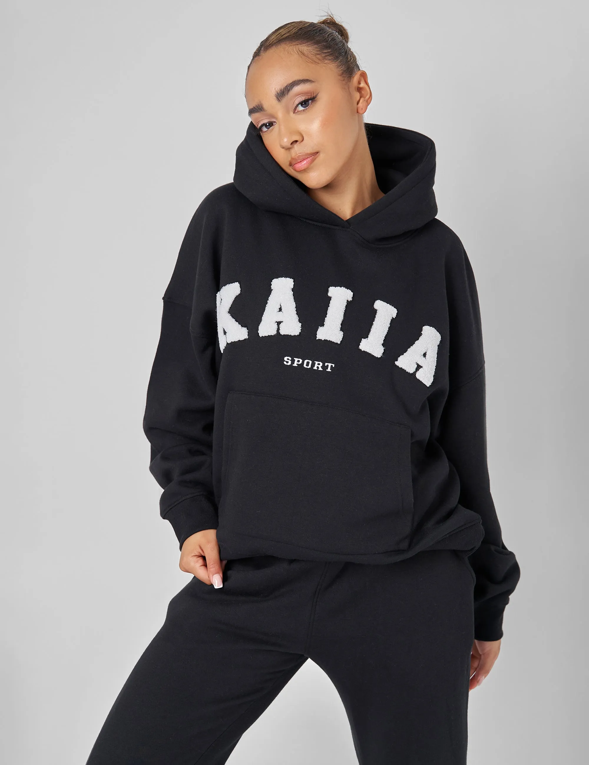 Kaiia Sport Oversized Hoodie Black