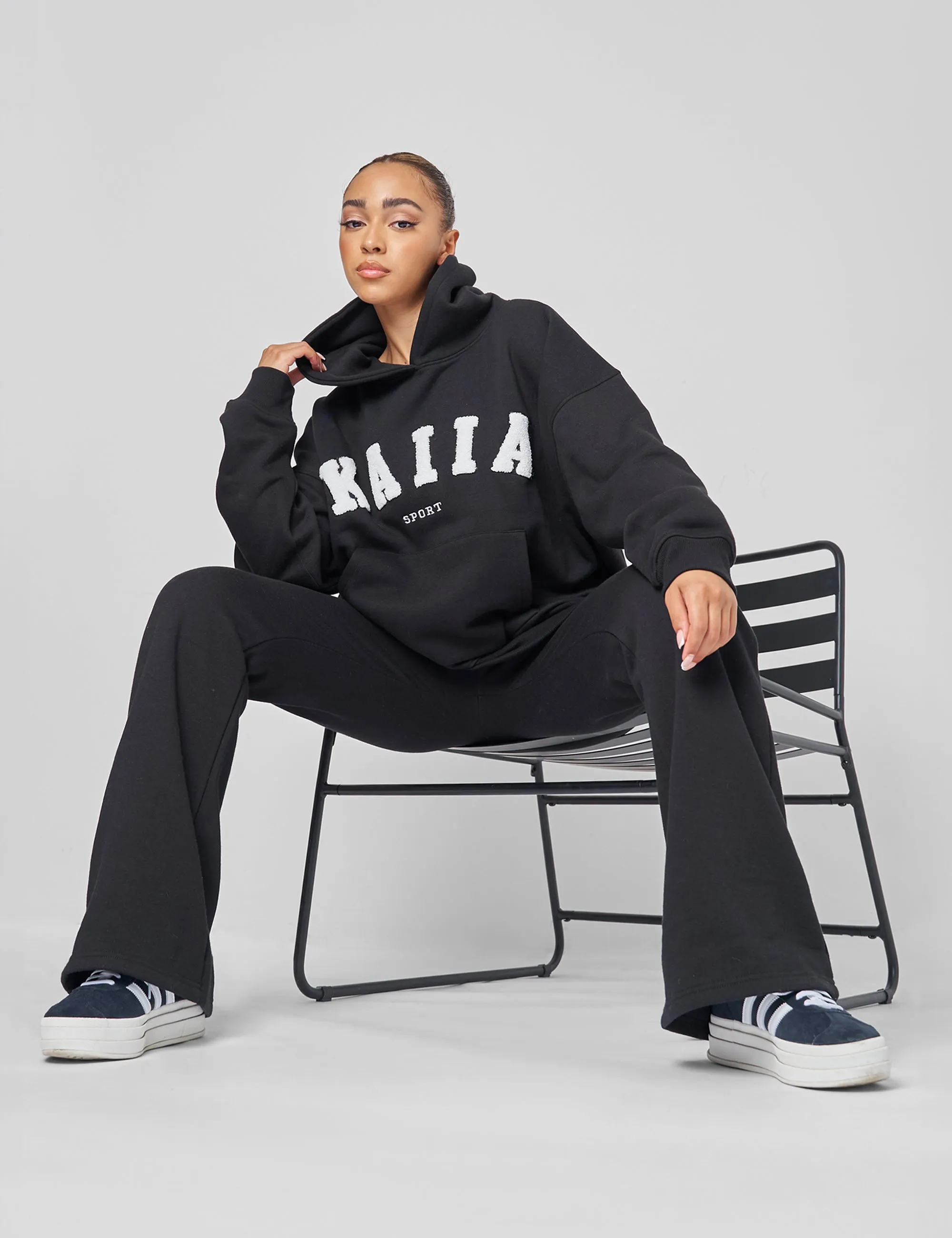 Kaiia Sport Oversized Hoodie Black