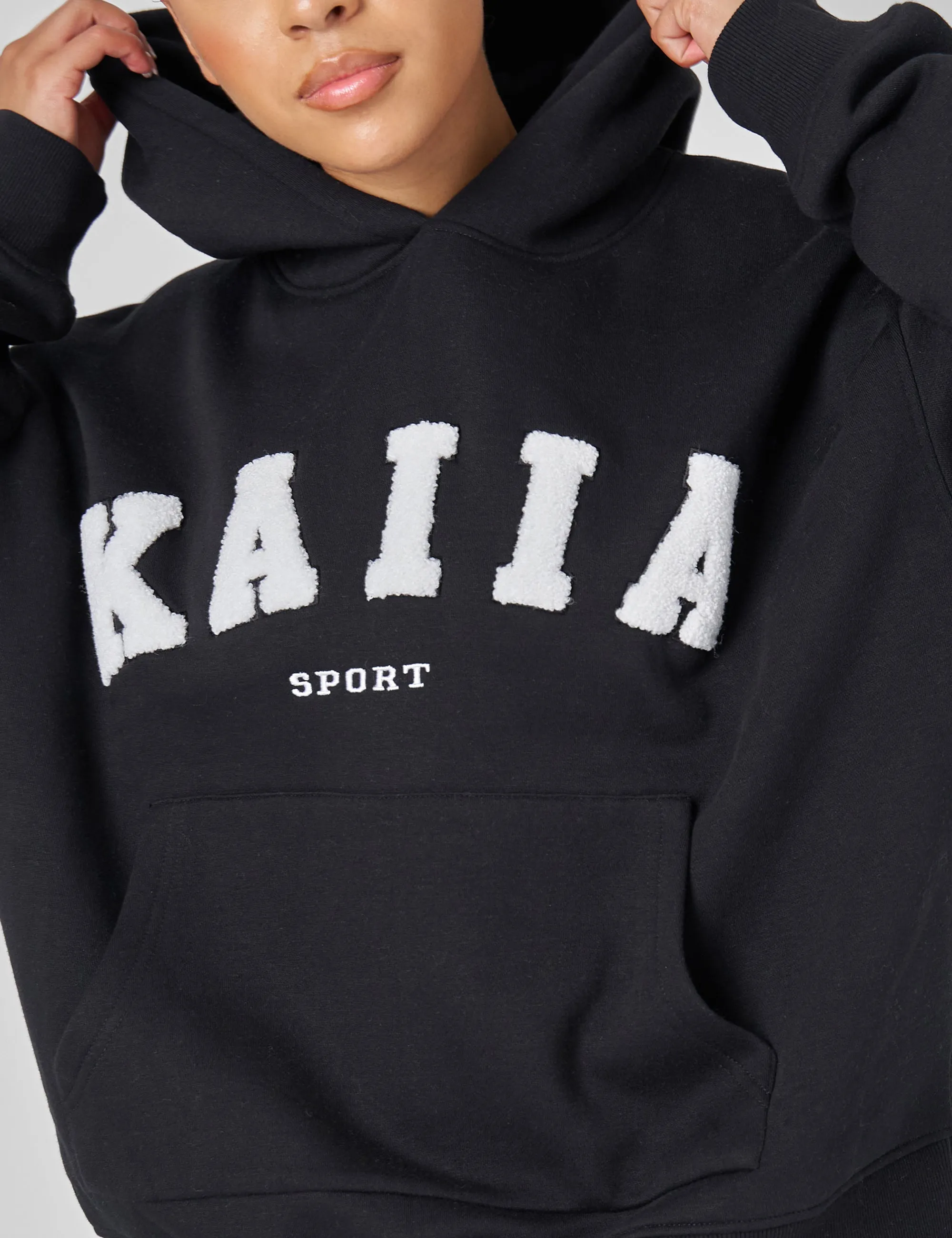 Kaiia Sport Oversized Hoodie Black