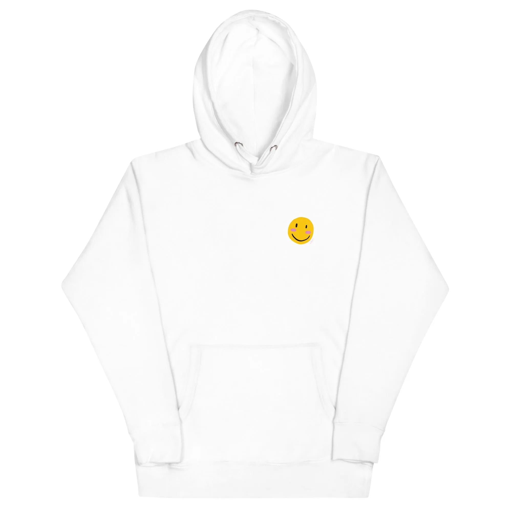 Laugh. Dance. Smile Hoodie- White