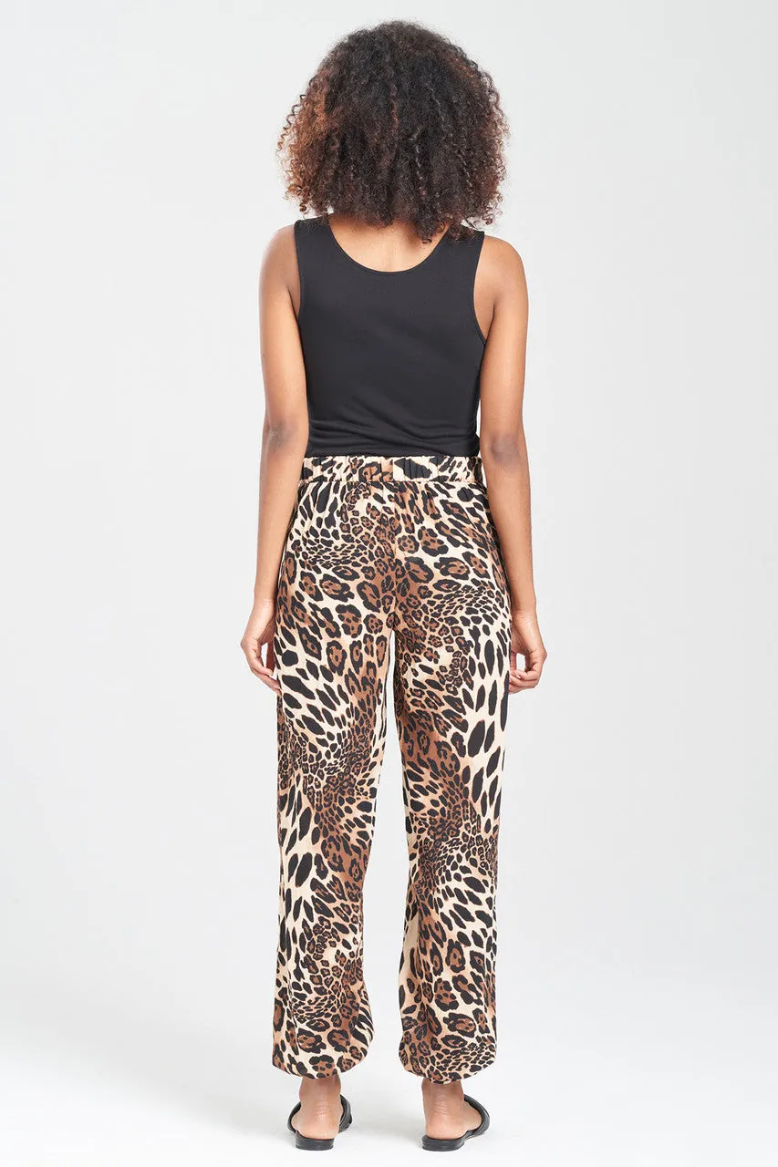 Leopard Cotton Gauze Pants