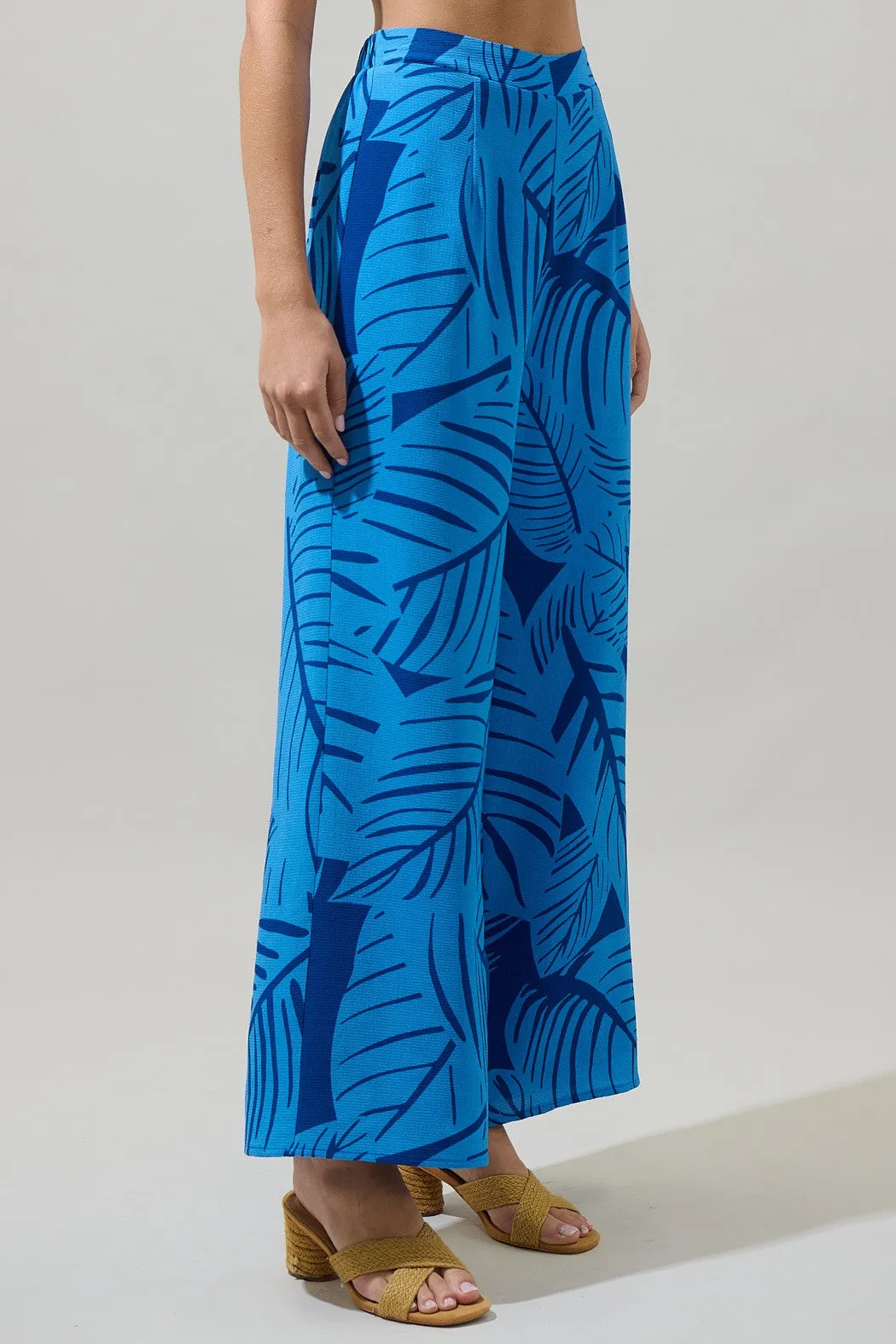 Maia Tropics Elena Floral Wide Leg Pants