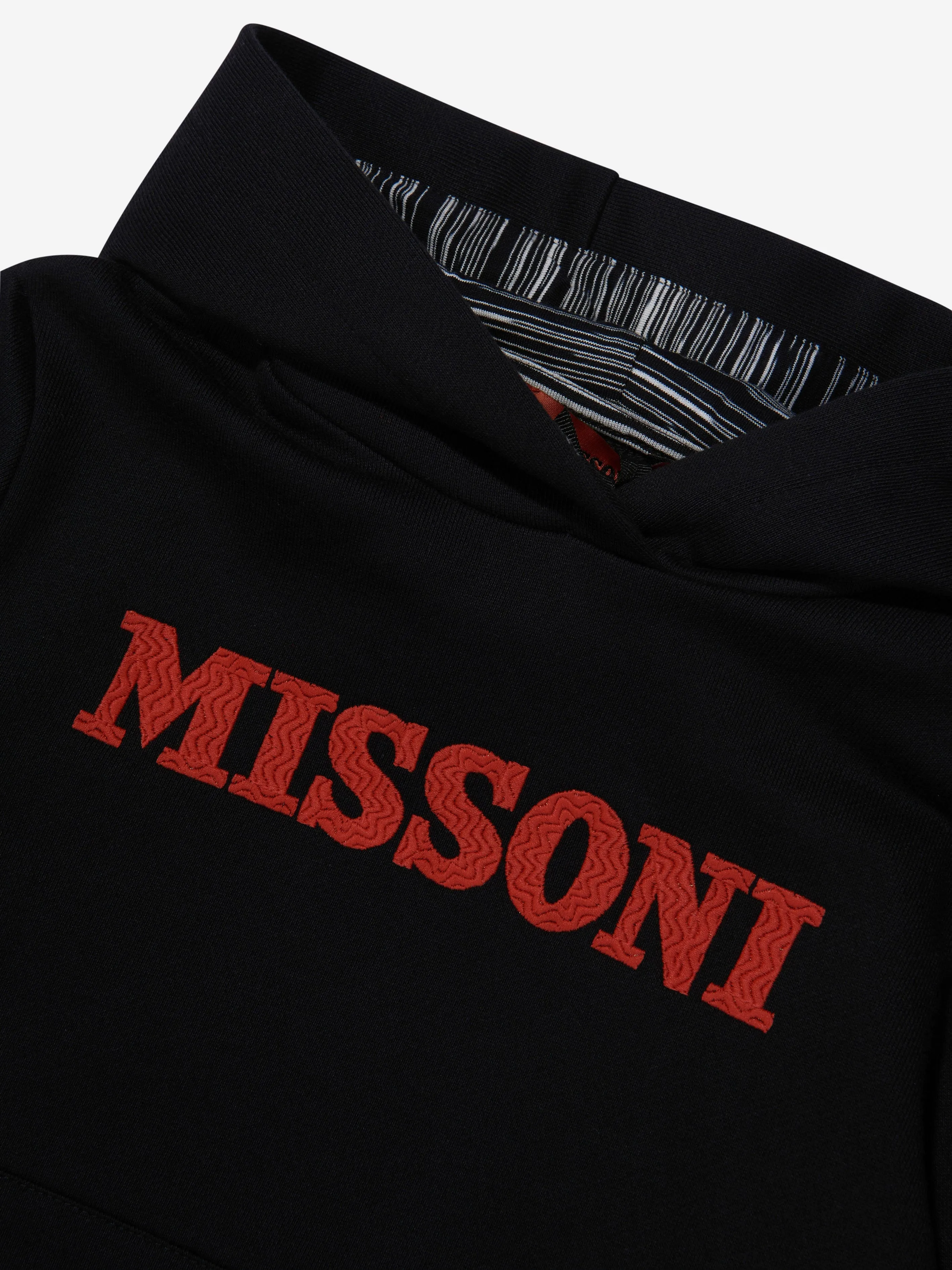 Missoni Kids Logo Hoodie in Black