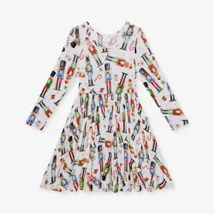 Posh Peanut Nutcracker L/S Twirl Dress