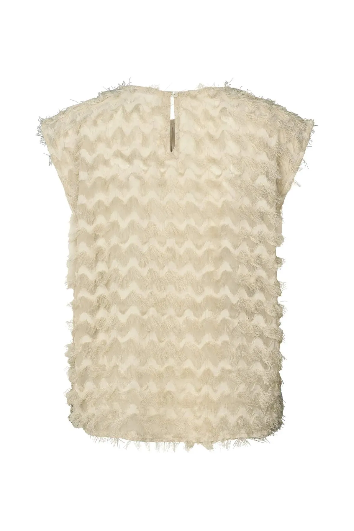 Sanga Feathery Top in Oyster