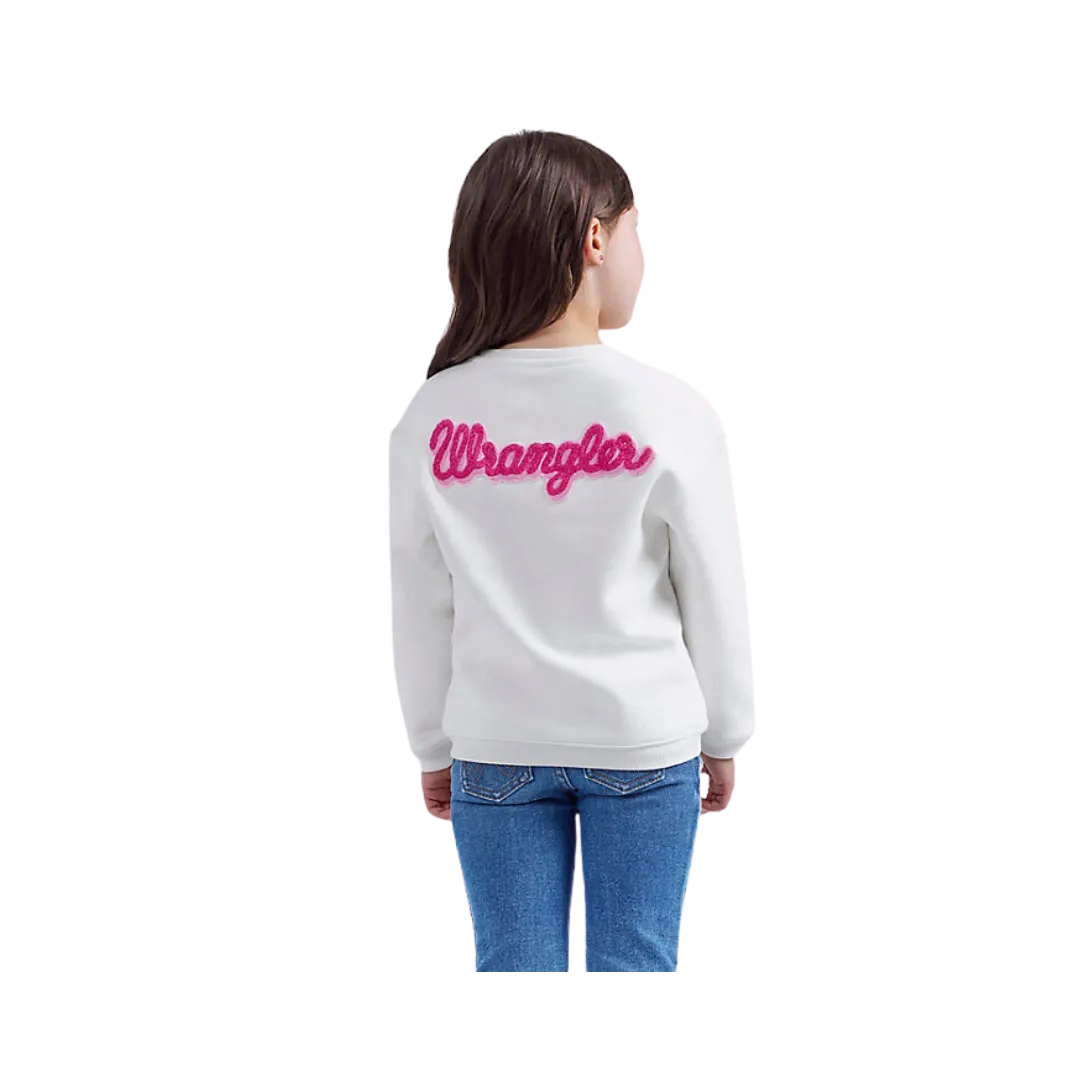 Wrangler Girls White Barbie Sweatshirt