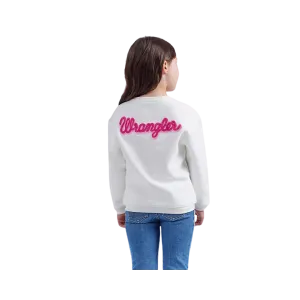 Wrangler Girls White Barbie Sweatshirt