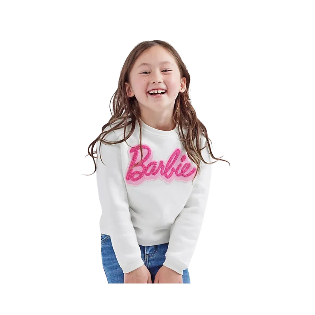 Wrangler Girls White Barbie Sweatshirt